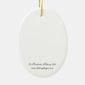 Ornement Ovale En Céramique Classique de garçon de batteur (Dos)