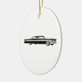 Ornement Ovale En Céramique Clipper Packard 1956 (Gauche)