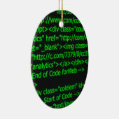 Ornement Ovale En Céramique Code de Web (Droite)