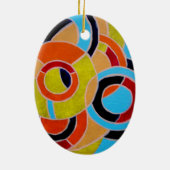 Ornement Ovale En Céramique Composition #22 par Michael Moffa (Dos)