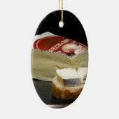 Ornement Ovale En Céramique Conception de fromage de brie (Droite)