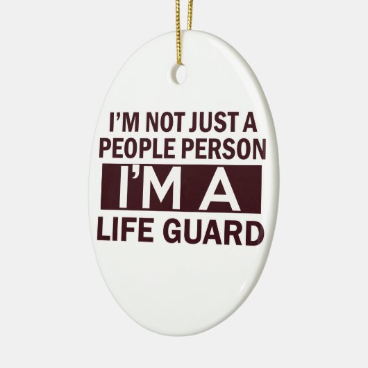 Ornement Ovale En Céramique conception du garde-vie (Gauche)