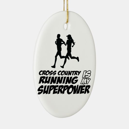 Ornement Ovale En Céramique Conceptions de fonctionnement de pays croisé (Droite)