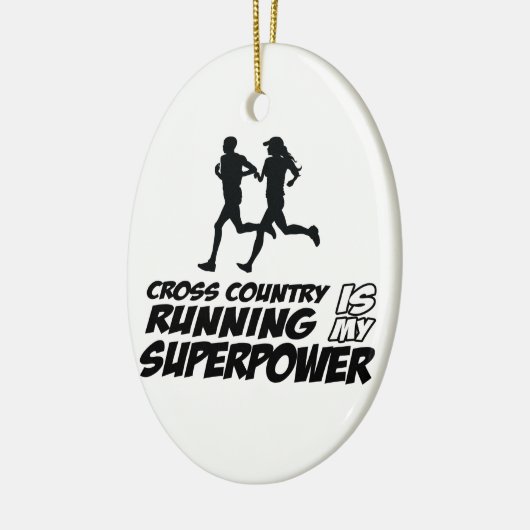 Ornement Ovale En Céramique Conceptions de fonctionnement de pays croisé (Gauche)