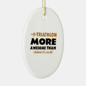Ornement Ovale En Céramique Conceptions fraîches de triathlon (Droite)