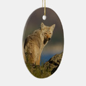 Ornement Ovale En Céramique coyote (Droite)