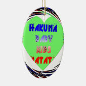 Ornement Ovale En Céramique Créez vos propres coeurs lumineux conception bébé (Droite)