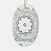 Ornement Ovale En Céramique Culture africaine dynamique : une fusion rose et c (Gauche)