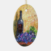 Ornement Ovale En Céramique d'Amore de Vin (Droite)