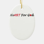 Ornement Ovale En Céramique d'Amore de Vin (Dos)