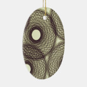 Ornement Ovale En Céramique dans l'obscurité (Droite)