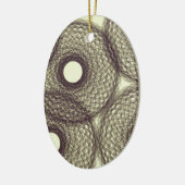 Ornement Ovale En Céramique dans l'obscurité (Gauche)