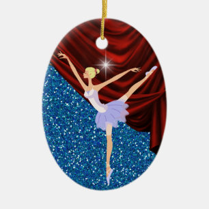 Ornement Ovale En Céramique Danse Ballerine - SRF