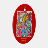 Ornement Ovale En Céramique Danse de 9 dames (Droite)