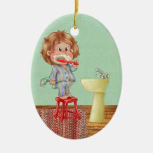 Ornement Ovale En Céramique Dentiste - Brûlez vos dents - SRF