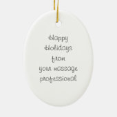 Ornement Ovale En Céramique Dessin de vertèbres (Dos)