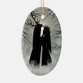 Ornement Ovale En Céramique Dieu et déesse de solstice (Droite)