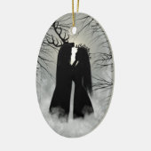 Ornement Ovale En Céramique Dieu et déesse de solstice (Gauche)