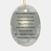 Ornement Ovale En Céramique Dieu et déesse de solstice (Dos)