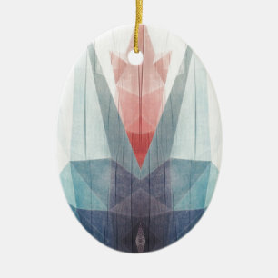 Ornement Ovale En Céramique Drowning Tulip