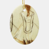 Ornement Ovale En Céramique Edgar Degas : Étude pour le petit danseur (Dos)