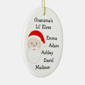 Ornement Ovale En Céramique Elfes de Lil de grand-mamans (Droite)