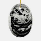 Ornement Ovale En Céramique escalier de biscuit (Devant)