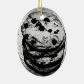 Ornement Ovale En Céramique escalier de biscuit (Dos)