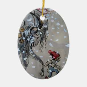 Ornement Ovale En Céramique Étude pour Julbacken (Yule Goat) 1911