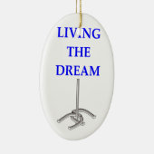 Ornement Ovale En Céramique fers à cheval (Droite)