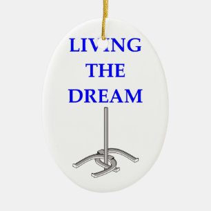 Ornement Ovale En Céramique fers à cheval