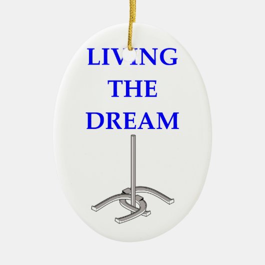 Ornement Ovale En Céramique fers à cheval (Devant)