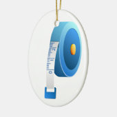 Ornement Ovale En Céramique Fitness ! (Gauche)