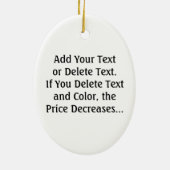 Ornement Ovale En Céramique Fitness ! (Dos)