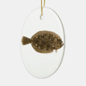 Ornement Ovale En Céramique Flet - flet d'été (Gauche)