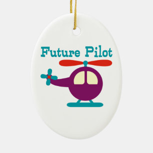 Ornement Ovale En Céramique Futur pilote