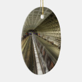 Ornement Ovale En Céramique Gare de Washington DC (Droite)