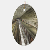 Ornement Ovale En Céramique Gare de Washington DC (Gauche)