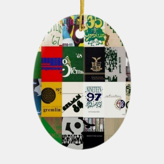 ORNEMENT OVALE EN CÉRAMIQUE GRAYDON - COUVERTURES D'ANNUAIRE (Devant)