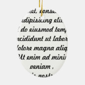 Ornement Ovale En Céramique Grêle de fête Satan (Dos)