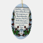 Ornement Ovale En Céramique Grêle Mary (Droite)