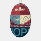 Ornement Ovale En Céramique Hakuna matata (Gauche)