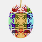 Ornement Ovale En Céramique Hakuna Matata lions cadeau (Devant)