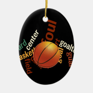 Ornement Ovale En Céramique Hoops Basketball Sport Fanatics.jpg