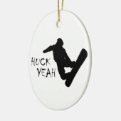 Ornement Ovale En Céramique Huck Yeah (Gauche)
