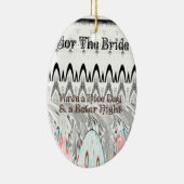 Ornement Ovale En Céramique Impression d'art cadeau Fête des mariées (Droite)