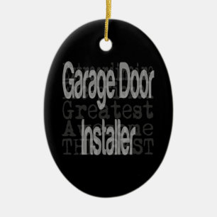 Ornement Ovale En Céramique Installateur de porte de garage Extraordinaire