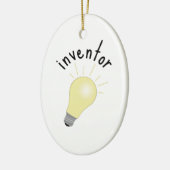 Ornement Ovale En Céramique Inventeur (Gauche)