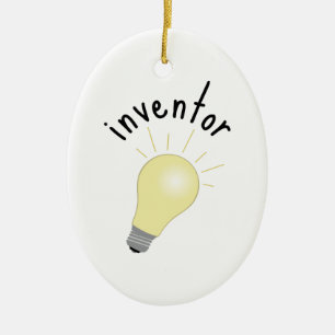 Ornement Ovale En Céramique Inventeur