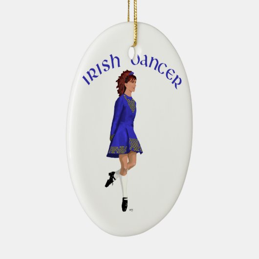 Ornement Ovale En Céramique Irish Step (Droite)